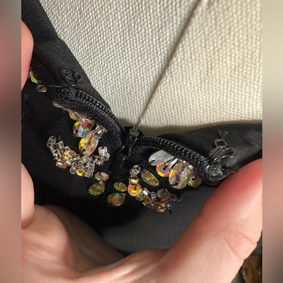 Splash, women size 4, black, formal halter gown - Picture 8 of 11